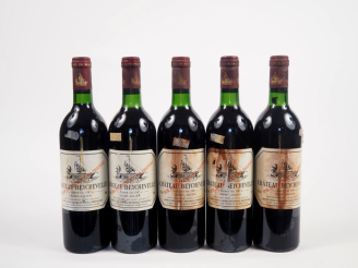 Vente aux enchères 5 BOUTEILLES CHÂTEAU BEYCHEVELLE GCC ST JULIEN - 1987 - BG/3 ETT/2 ELT