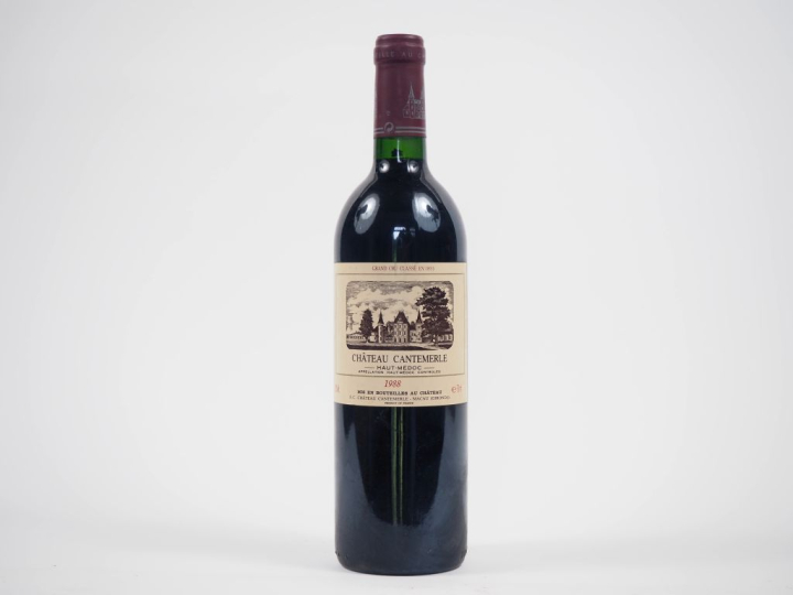 1 BOUTEILLE CHÂTEAU CANTEMERLE GCC HAUT MÉDOC - 1988 