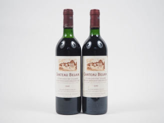 Vente aux enchères 2 BOUTEILLES CHÂTEAU BELAIR 1er GCC ST ÉMILION - 1988 - 1 BG/1 LB-HEP/
