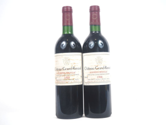 Vente aux enchères 2 BOUTEILLES CHÂTEAU GRAND RENOUIL CANON FRONSAC - 1988 - 1 BG/ES