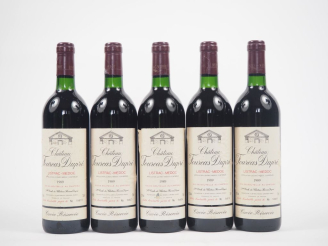 Vente aux enchères 5 BOUTEILLES CHÂTEAU FOURCAS DUPRÉ LISTRAC MÉDOC - 1989 