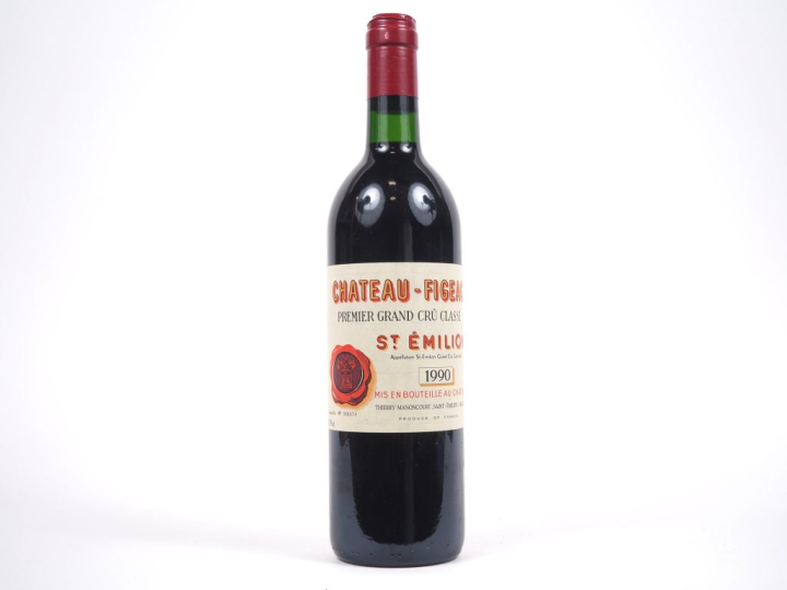 1 BOUTEILLE CHÂTEAU FIGEAC 1er GCC ST ÉMILION - 1990 