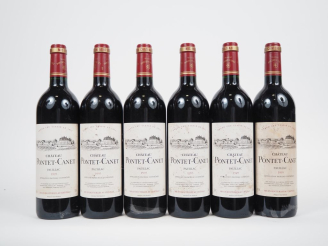 Vente aux enchères 6 BOUTEILLES CHÂTEAU PONTET CANET GCC PAUILLAC - 1995 - ELT/1 ET 