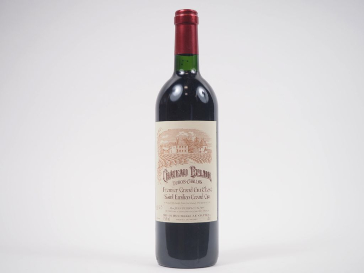 1 BOUTEILLE CHÂTEAU BELAIR 1er GCC ST ÉMILION - 1996 