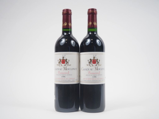 Vente aux enchères 2 BOUTEILLES CHÂTEAU MOULINET POMEROL - 1996 