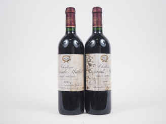 Vente aux enchères 2 BOUTEILLES CHÂTEAU SOCIANDO MALLET HAUT MÉDOC - 1996 - ETT