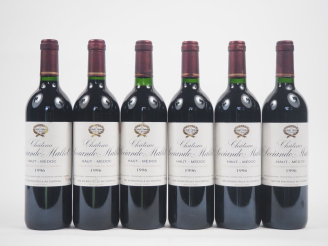 Vente aux enchères 6 BOUTEILLES CHÂTEAU SOCIANDO MALLET HAUT MÉDOC - 1996 