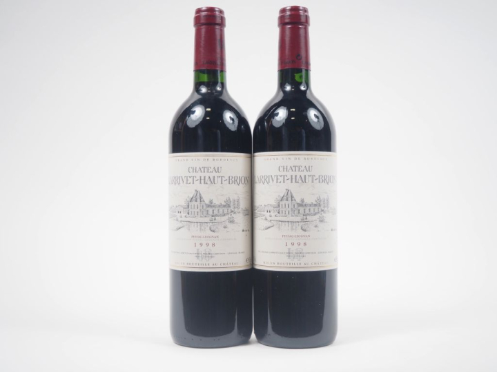 2 BOUTEILLE CHÂTEAU LARRIVET HAUT BRION GCC GRAVES - 1998 