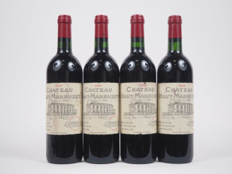Vente aux enchères 4 BOUTEILLES CHÂTEAU HAUT MARBUZET CBE ST ESTÈPHE - 1998 - 1 ELA/ELT 