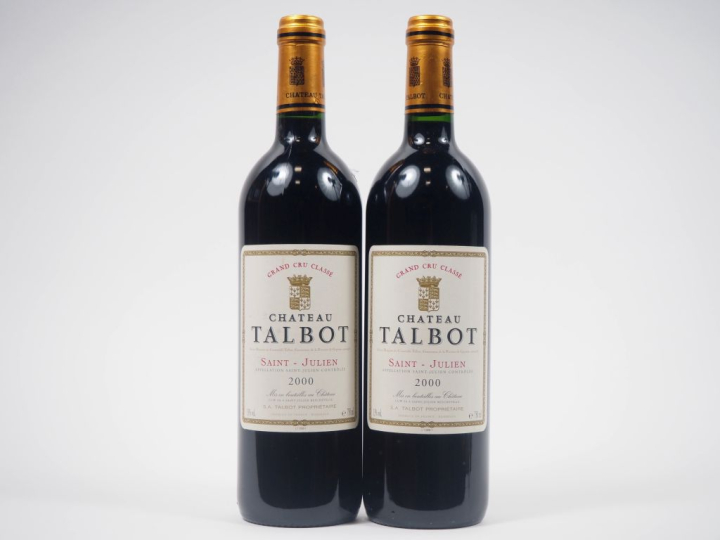 2 BOUTEILLES CHÂTEAU TALBOT GCC ST JULIEN - 2000