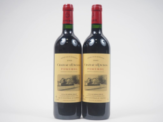 Vente aux enchères 2 BOUTEILLES CHÂTEAU L'ENCLOS POMEROL - 2000