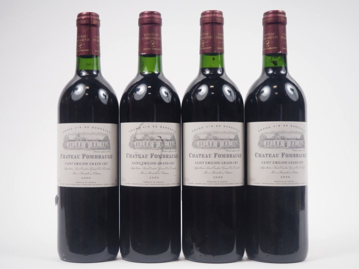 4 BOUTEILLES CHÂTEAU FOMBRAUGE GC ST ÉMILION - 2000