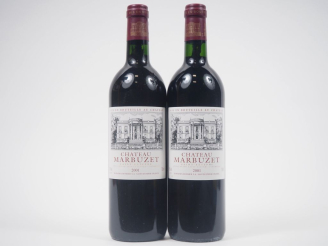 Vente aux enchères 2 BOUTEILLES CHÂTEAU MARBUZET ST ESTÈPHE - 2001