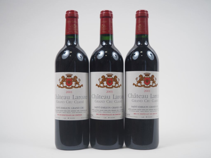 3 BOUTEILLES CHÂTEAU LAROZE GCC ST ÉMILION - 2001