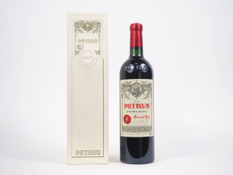 Vente aux enchères 1 BOUTEILLE PETRUS POMEROL - 2002 - COFFRET DUCLOT