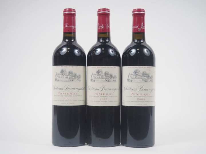 3 BOUTEILLES CHÂTEAU BEAUREGARD POMEROL - 2003