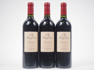 Vente aux enchères 3 BOUTEILLES CLOS MARGALAINE MARGAUX - 2003