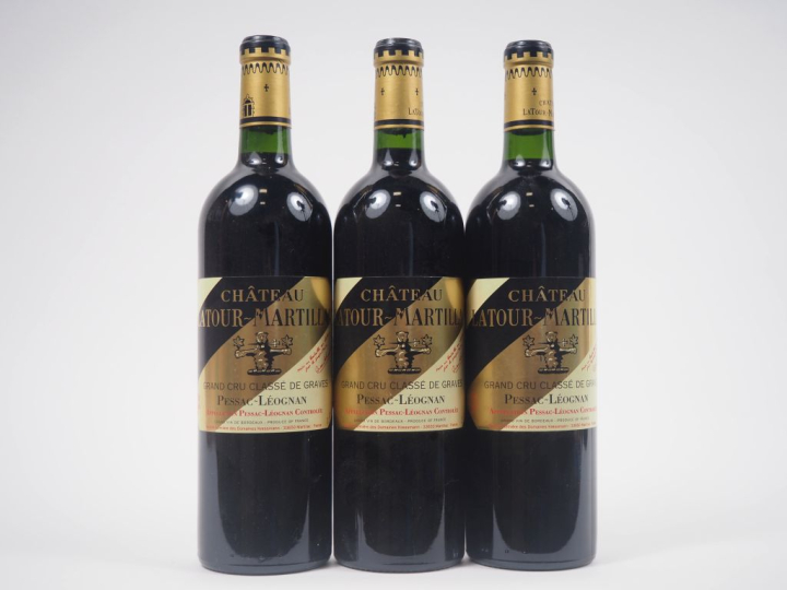 3 BOUTEILLES CHÂTEAU LATOUR MARTILLAC GCC GRAVES - 2003