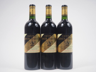 Vente aux enchères 3 BOUTEILLES CHÂTEAU LATOUR MARTILLAC GCC GRAVES - 2003