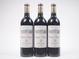 Vente aux enchères 3 BOUTEILLES CHÂTEAU BELGRAVE GCC HAUT MÉDOC - 2003