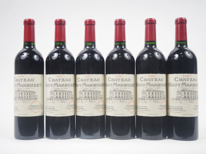 6 BOUTEILLES CHÂTEAU HAUT MARBUZET CBE ST ESTÈPHE - 2004