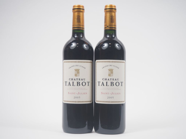 2 BOUTEILLES CHÂTEAU TALBOT GCC ST JULIEN - 2005