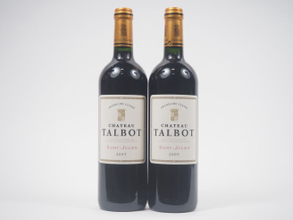 Vente aux enchères 2 BOUTEILLES CHÂTEAU TALBOT GCC ST JULIEN - 2005