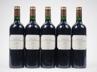 Vente aux enchères 5 BOUTEILLES CHÂTEAU DE LA COMMANDERIE POMEROL - 2005