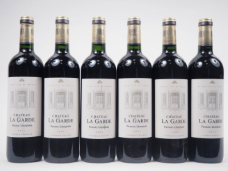 Vente aux enchères 6 BOUTEILLES CHÂTEAU LA GARDE GRAVES - 2005