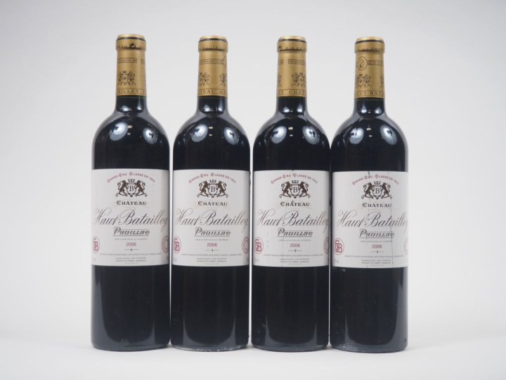 4 BOUTEILLES CHÂTEAU HAUT BATAILLEY GCC PAUILLAC - 2006