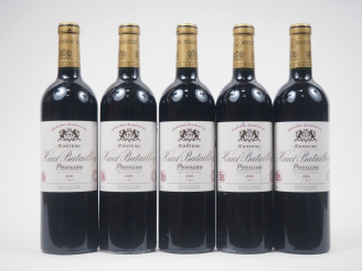 Vente aux enchères 5 BOUTEILLES CHÂTEAU HAUT BATAILLEY GCC PAUILLAC - 2006