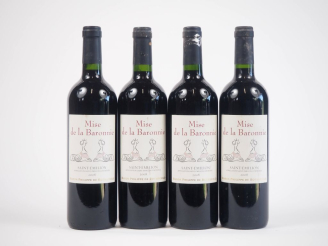 Vente aux enchères 4 BOUTEILLES MISE DE LA BARONNIE BARON DE PHILIPPE DE ROTHSCHILD ST ÉM