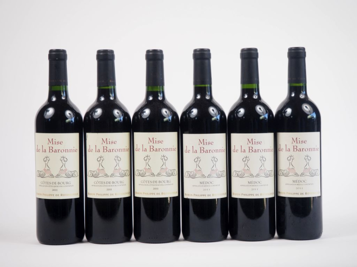 6 BOUTEILLES MISE DE LA BARONNIE BARON DE PHILIPPE DE ROTHSCHILD - 201