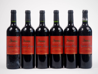 Vente aux enchères 6 BOUTEILLES AGNEAU ROUGE "RÉSERVE" BARON DE PHILIPPE DE ROTHSCHILD BO