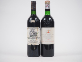 Vente aux enchères 2 BOUTEILLES : 1 CHÂTEAU PAPE CLÉMENT GCC GRAVES 1986 BG/ELT/CAPSULE L