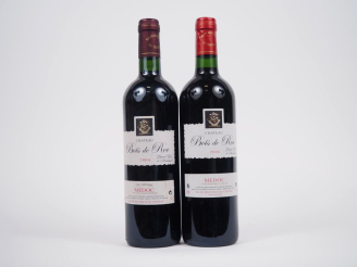 Vente aux enchères 2 BOUTEILLES CHÂTEAU BOIS DE ROC MÉDOC : 1 DE 2004 - 1 DE 2006