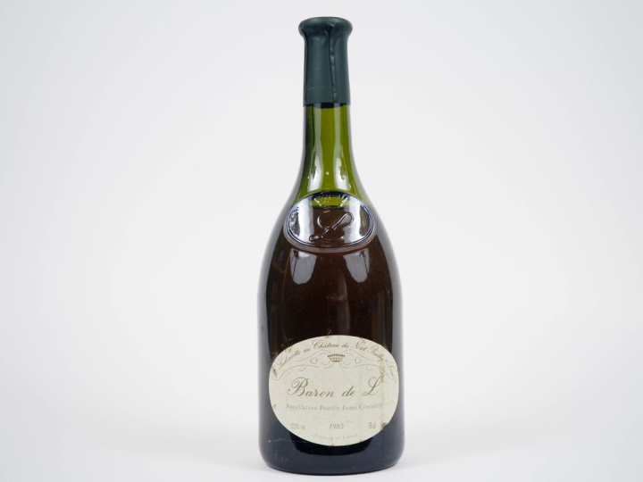 1 BOUTEILLE POUILLY FUMÉ BARON DE L - 1985 - 6,5 CM 