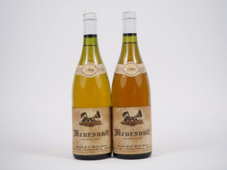 Vente aux enchères 2 BOUTEILLES MEURSAULT DOMAINE M.C. DERATS DUMAY - 1989