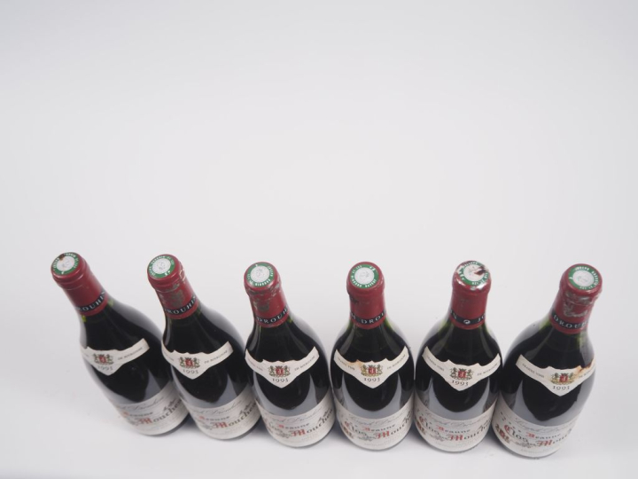 6 BOUTEILLES BEAUNE "CLOS DES MOUCHES" JOSEPH DROUHIN - 1993 - 3 à 1,5