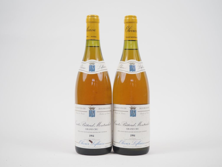2 BOUTEILLES CRIOTS BATARD MONTRACHET OLIVIER LEFLAIVE - 1994 - 1,5 CM