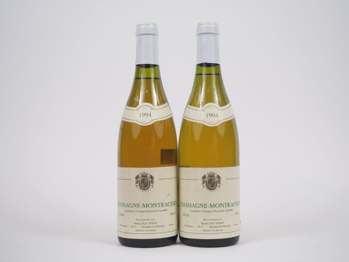 2 BOUTEILLES CHASSAGNE MONTRACHET MAISON PAUL DUMAY - 1994