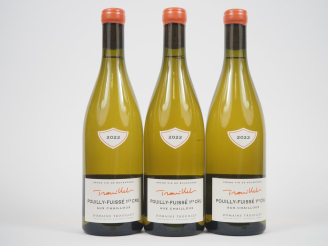 Vente aux enchères 3 BOUTEILLES PUILLY FUISSÉ 1er CRU "AUX CHAILLOUX" DOMAINE TROUILLET -