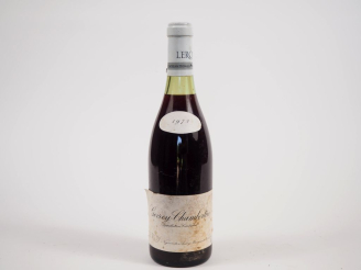 Vente aux enchères 1 BOUTEILLE GEVREY CHAMBERTIN LEROY - 1972 -  2,1CM/ET/CAPSULE PLISSÉE