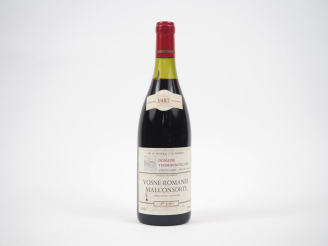 Vente aux enchères 1 BOUTEILLE VOSNE ROMANÉE 1er CRU "MALCONSORTS" THOMAS MOILLARD - 1987