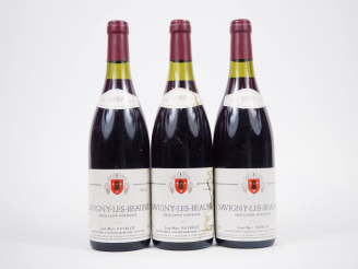 Vente aux enchères 3 BOUTEILLES SAVIGNY LES BEAUNE JEAN MARC PAVELOT - 1987 - 1 ET 