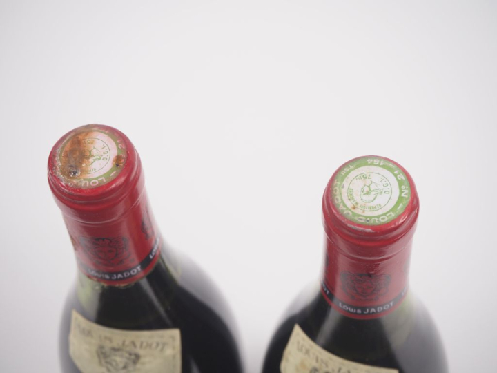 2 BOUTEILLES VOSNE ROMANÉE LOUIS JADOT - 1989 - 2,9 CM/ETLT/CAPSULE CO
