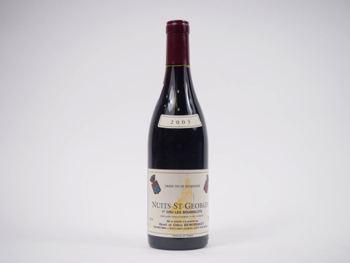 1 BOUTEILLE NUITS ST GEORGES 1er CRU "LES BOSSELOTS" HENRI   GILLES RE