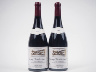 Vente aux enchères 2 BOUTEILLES GEVREY CHAMBERTIN 1er CRU "LES CORBEAUX" GÉRARD QUIVY - 2