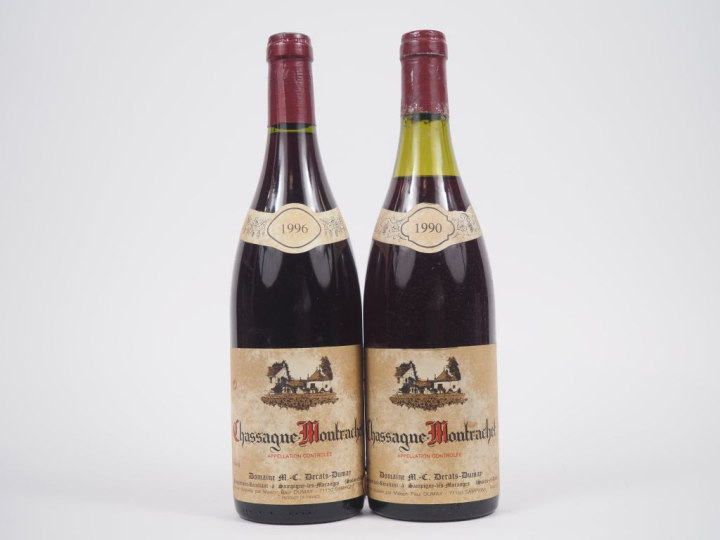 2 BOUTEILLES CHASSAGNE MONTRACHET DOMAINE M.C. DERATS DUMAY : 1 DE 199
