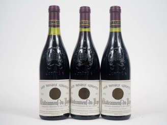 Vente aux enchères 3 BOUTEILLES CHÂTEAUNEUF DU PAPE "LES REGES GALETS" MME GUY MAUREL - 1